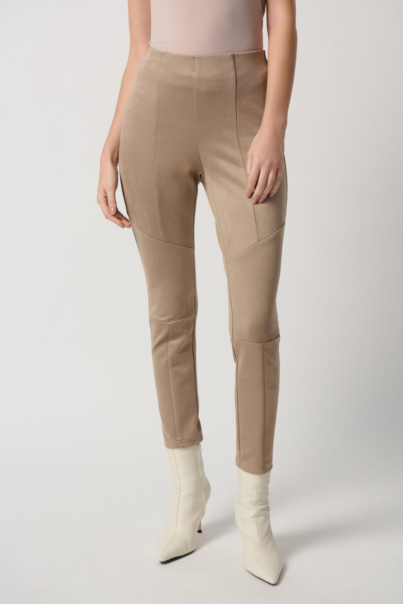 Joseph Ribkoff Latte Leggings With Knee Cuts Style 234234 – Luxetire