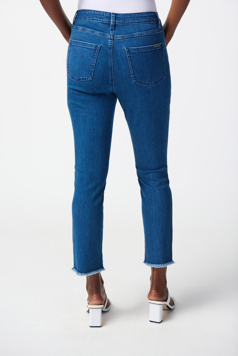 Bow Detail Capri Jeans Style 241913