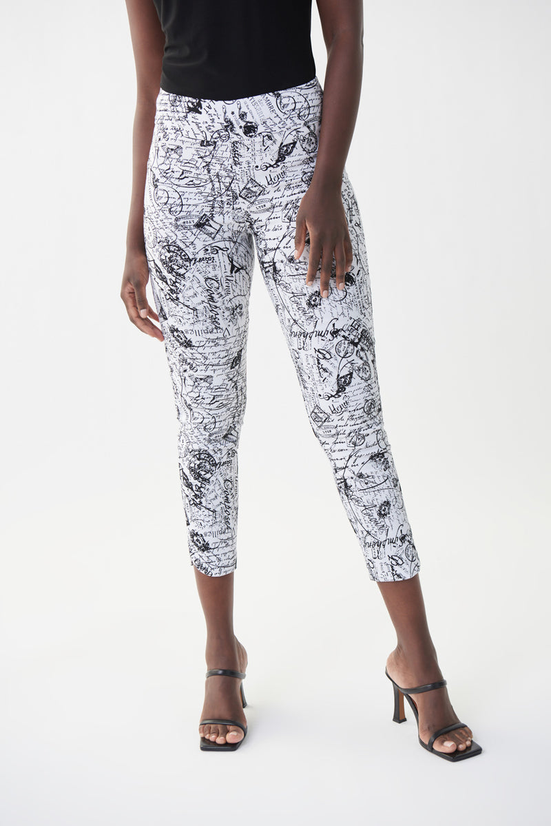 Joseph Ribkoff Abstract Print Capris Style 221241