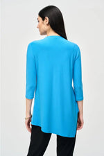 Joseph Ribkoff French Blue Asymmetric Tunic Style 161066