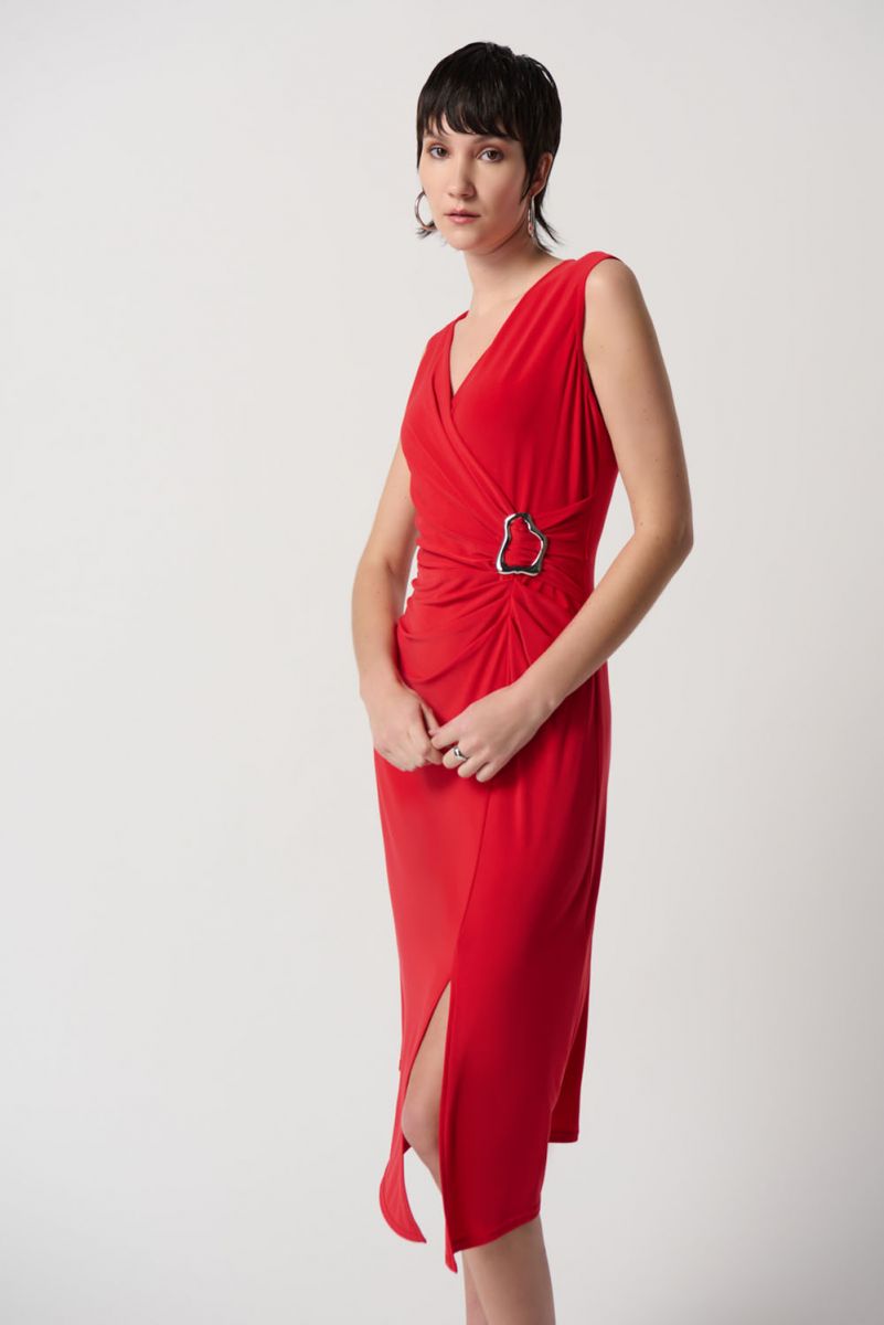 Joseph Ribkoff Red Dress Style 231052
