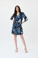 Joseph Ribkoff Midnight Blue/Multi Dress Style 231099