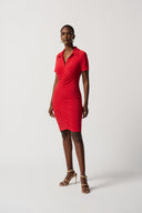 Joseph Ribkoff Magma Red Dress Style 231101