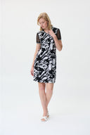 Joseph Ribkoff Black/Vanilla Dress Style 231150