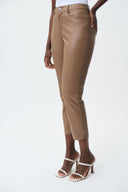 Joseph Ribkoff Cappuccino Leatherette Pants Style 231915