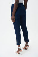 Joseph Ribkoff Dark Denim Blue Straight Cropped Jeans Style 232940