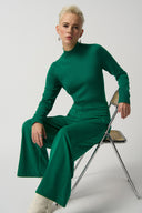 Joseph Ribkoff Kelly Green High-Rise Wide-Leg Pants Style 233098