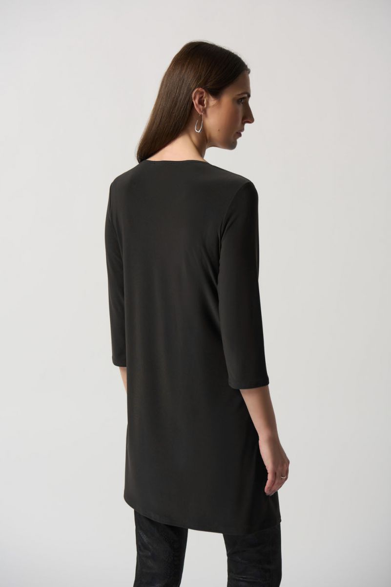 Joseph Ribkoff Black Asymmetrical Tunic Style 233153 – Luxetire