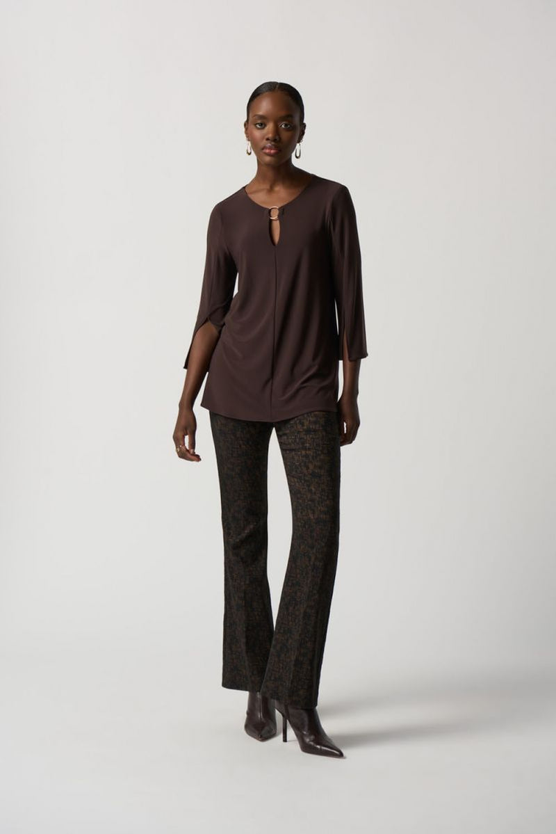 Joseph Ribkoff Mocha Trapeze Tunic Style 233253 – Luxetire