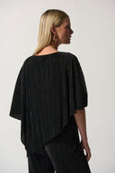 Joseph Ribkoff Black Layered Poncho Top Style 233265