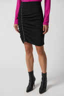 Joseph Ribkoff Black Twill Miniskirt Style 233275