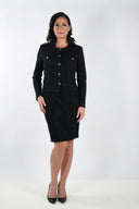 Frank Lyman Black Knit Skirt With Chain Print Style 233365