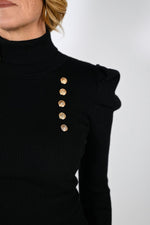 Frank Lyman Black Turtle Neck Sweater Style 233843U