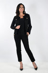 Frank Lyman Black Woven Pants Style 233915U