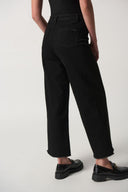 Joseph Ribkoff Black High-Rise Wide-Leg Jeans Style 233970