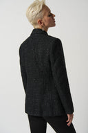 Joseph Ribkoff Black Bouclé Blazer Style 233971