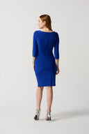 Joseph Ribkoff Royal Sapphire Sheath Dress With Ornament Detail Style 234031