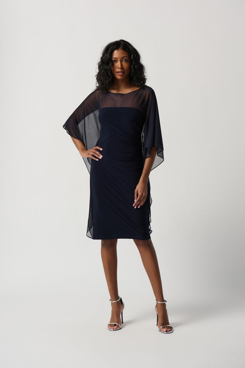 Joseph Ribkoff Midnight Blue Sheath Dress Style 234037 – Luxetire