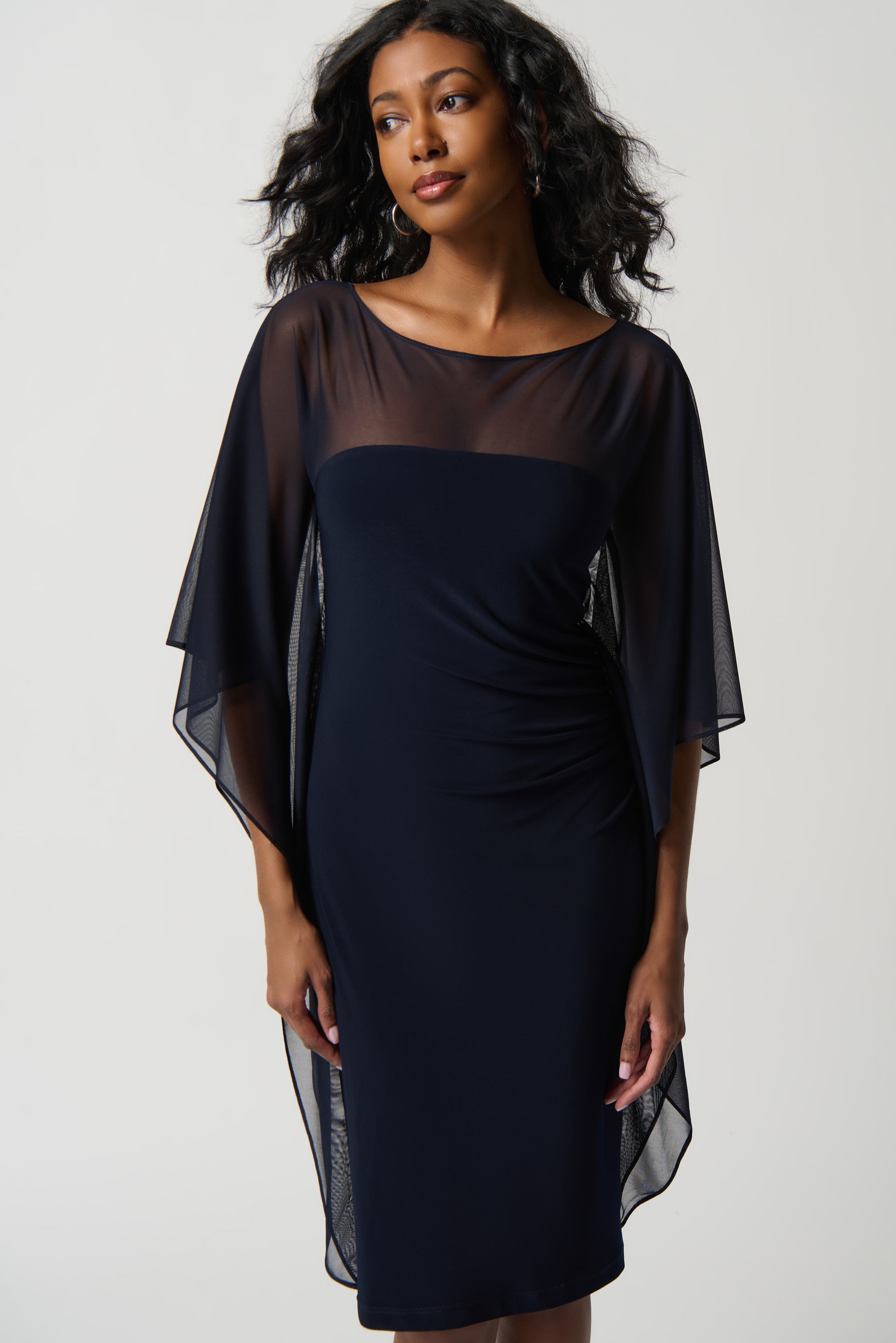 Joseph Ribkoff Midnight Blue Sheath Dress Style 234037 – Luxetire