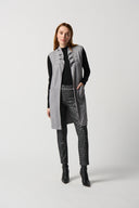 Joseph Ribkoff Light Grey Long Vest Style 234069