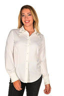 Blusa en color blanco roto de Frank Lyman, estilo 234119U