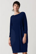 Joseph Ribkoff Midnight Blue Cocoon Dress Style 234159