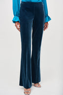 JOSEPH RIBKOFF NIGHTFALL VELVET FLARED PULL-ON PANTS STYLE 234289