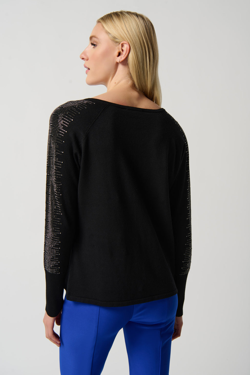 Joseph Ribkoff Black Long Sleeve V-Neck Sweater Style 234917