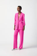 Joseph Ribkoff Ultra Pink Blazer with Shirred Sleeves Style 241031