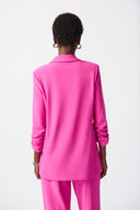 Joseph Ribkoff Ultra Pink Blazer with Shirred Sleeves Style 241031