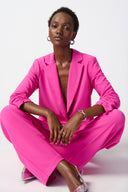 Joseph Ribkoff Ultra Pink Blazer with Shirred Sleeves Style 241031