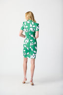 Joseph Ribkoff Green/Multi Floral Print Dress Style 241033