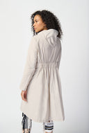 JOSEPH RIBKOFF Moonstone Hooded Trapeze Coat Style 241068