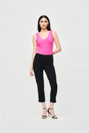 Joseph Ribkoff Black Crop Pull-On Pants Style 241105