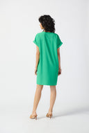 Joseph Ribkoff Island Green Stretch Straight Dress Style 241129