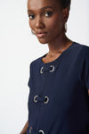 Joseph Ribkoff Midnight Blue A-Line Tunic Style 241142