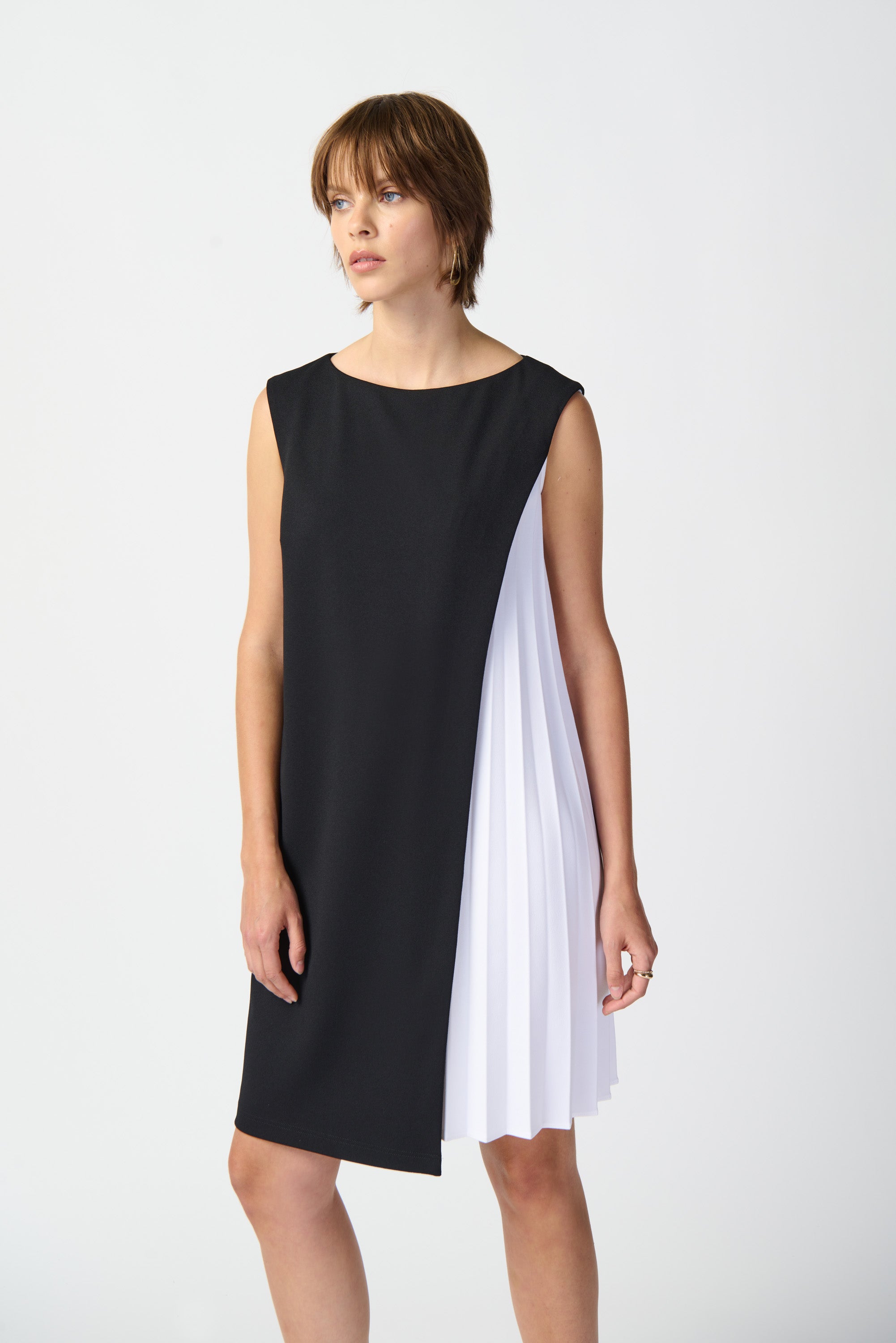 Joseph Ribkoff Black/Multi Geometric Print Dress Style 241162