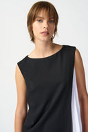 Joseph Ribkoff Black/Vanilla Trapeze Dress Style 241160