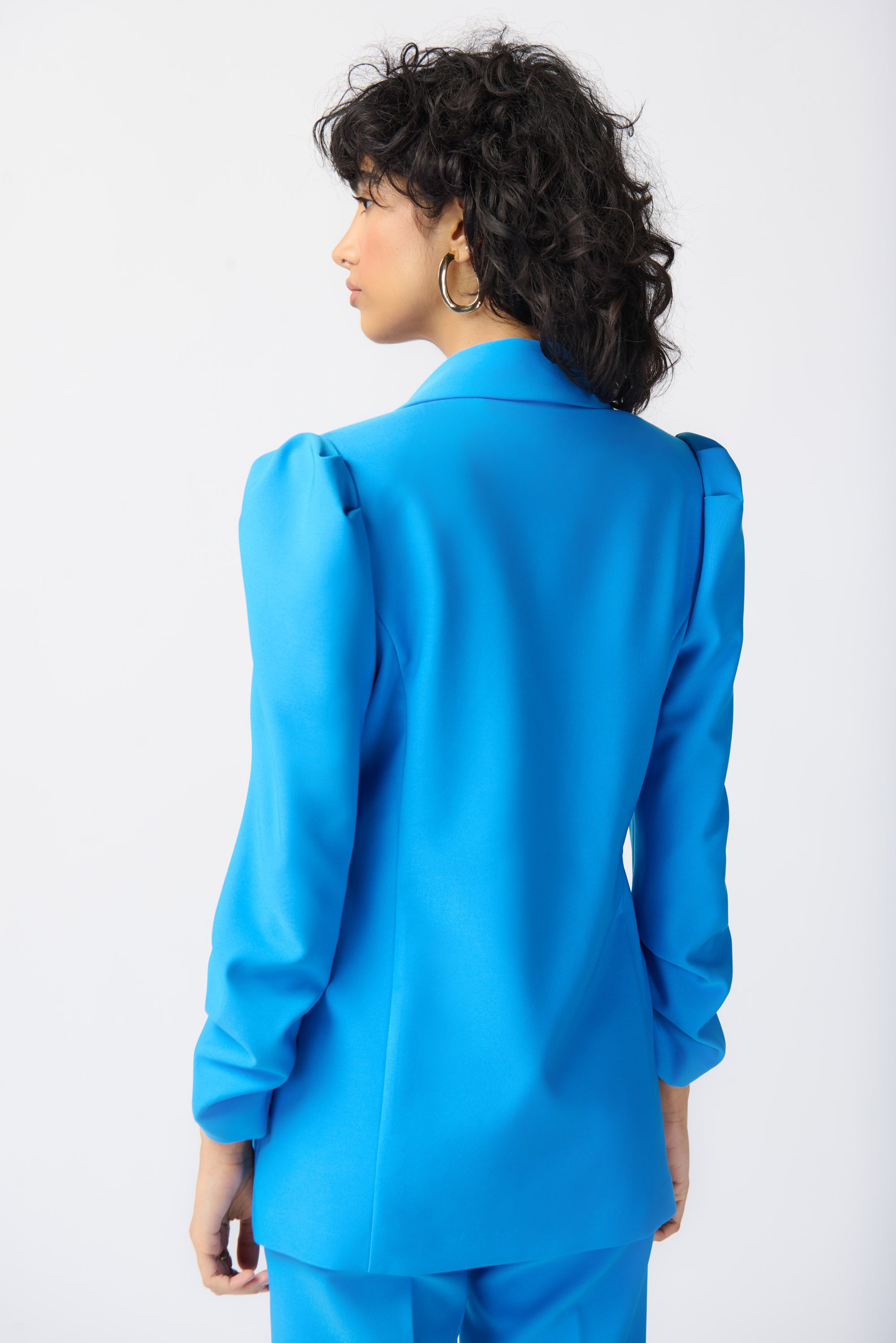 Joseph Ribkoff French Blue Puff Sleeve Lux Twill Blazer Style 241190 –  Luxetire