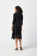 Joseph Ribkoff Black Handkerchief Dress Style 241206