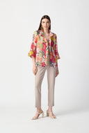 Joseph Ribkoff Multi Abstract Print Jacket Style 241222