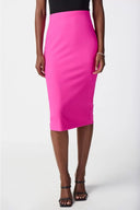 Joseph Ribkoff Ultra Pink Lux Twill Pull On Skirt Style 241230