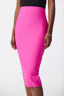 Joseph Ribkoff Ultra Pink Lux Twill Pull On Skirt Style 241230