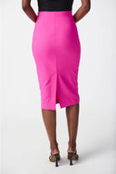 Joseph Ribkoff Ultra Pink Lux Twill Pull On Skirt Style 241230