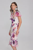 Joseph Ribkoff Vanilla/Multi Floral Print Dress Style 241732