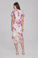 Joseph Ribkoff Vanilla/Multi Floral Print Dress Style 241732