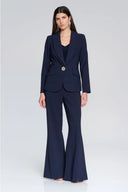 Joseph Ribkoff Fitted Blazer with Ornament Closure Style 241737