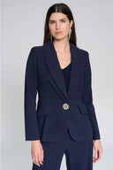 Joseph Ribkoff Fitted Blazer with Ornament Closure Style 241737