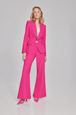 Joseph Ribkoff Shocking Pink Lux Twill Flared Pants Style 241738