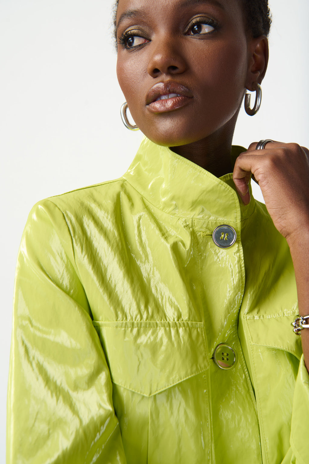 Jospeh Ribkoff Key lime Water-Resistant Jacket Style 241925